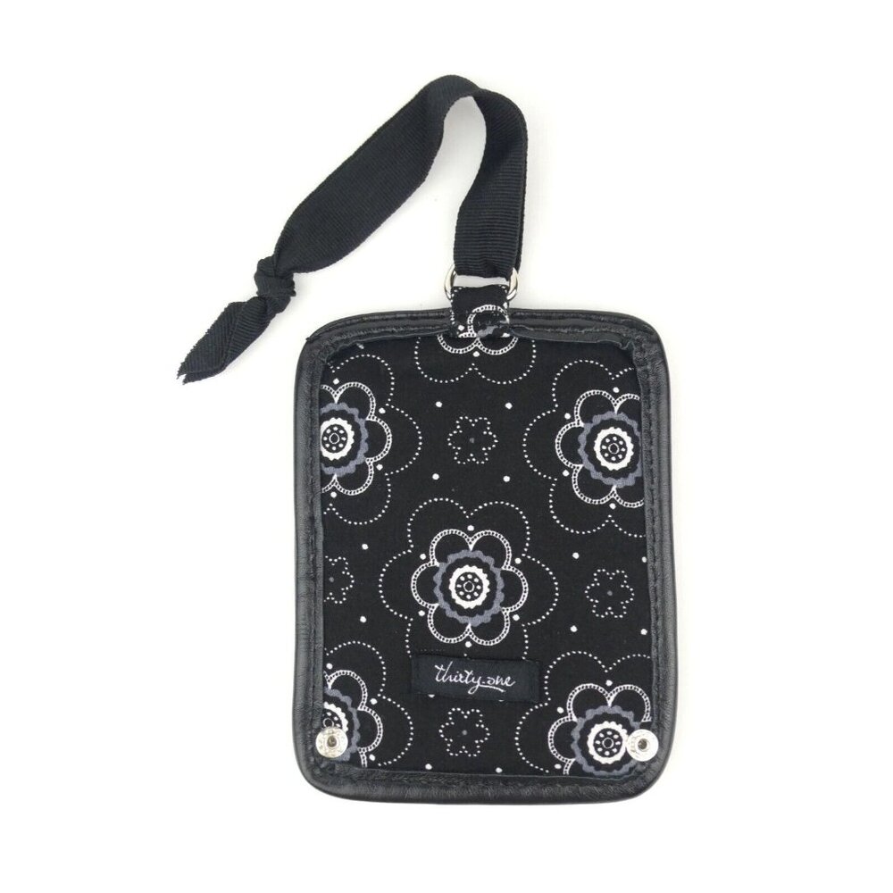 Thirty-One Onyx Blossom Luggage Tag